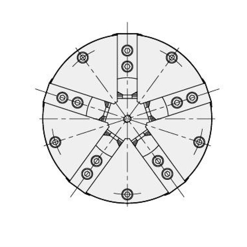 KS Zhongshi five-jaw pneumatic chuck