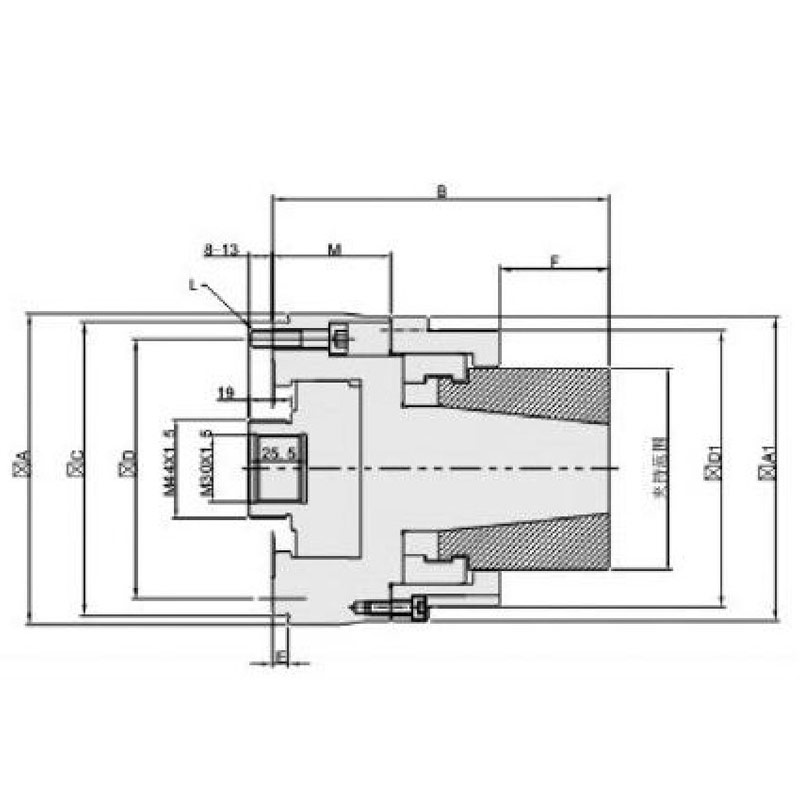 KZJ back-pull rubber expansion chuck (blind hole type)