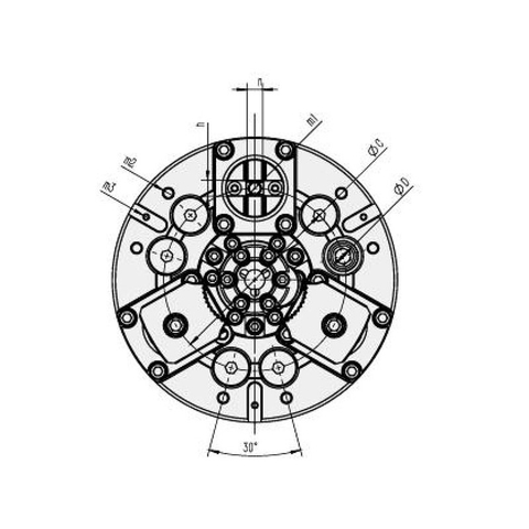 SG axis processing chuck Φ200-320mm