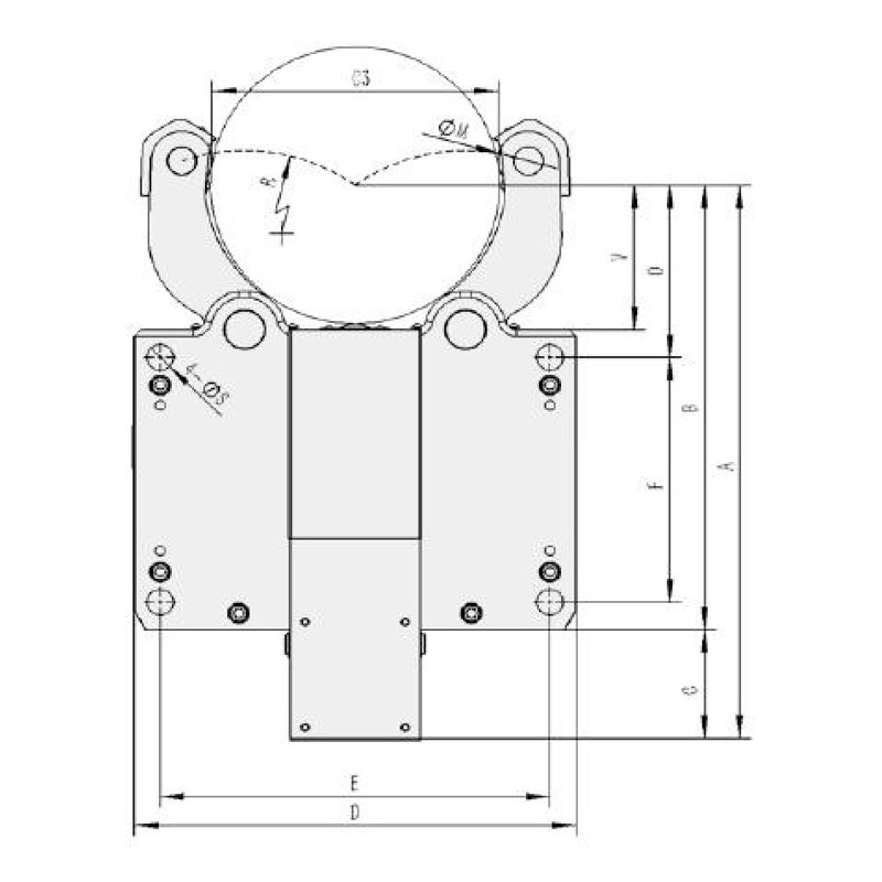 TSC-B Hydraulic Self-Centering Center Frame