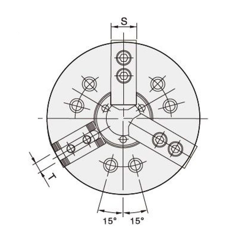 KTD hollow super large stroke power chuck