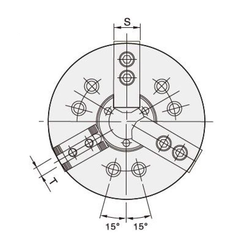 KTD hollow super large stroke power chuck