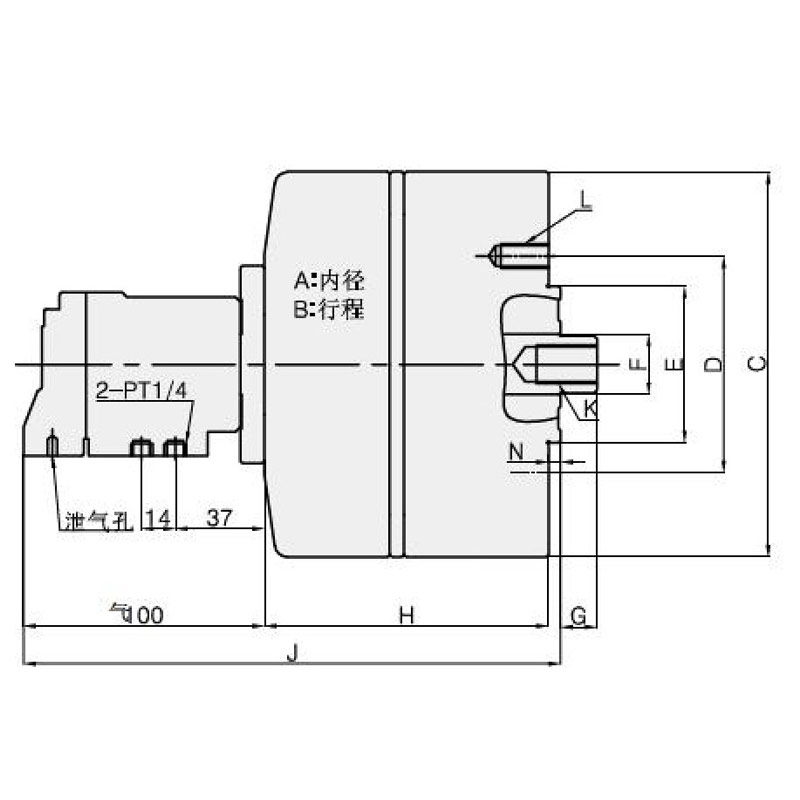 KH-B Zhongshi double piston cylinder