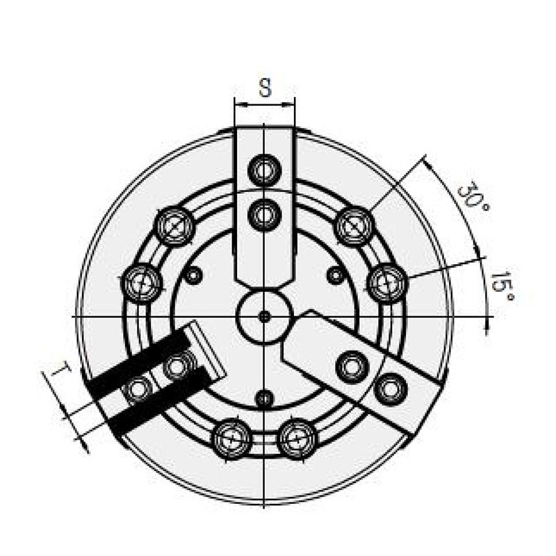 KY Zhongshi three-jaw power chuck