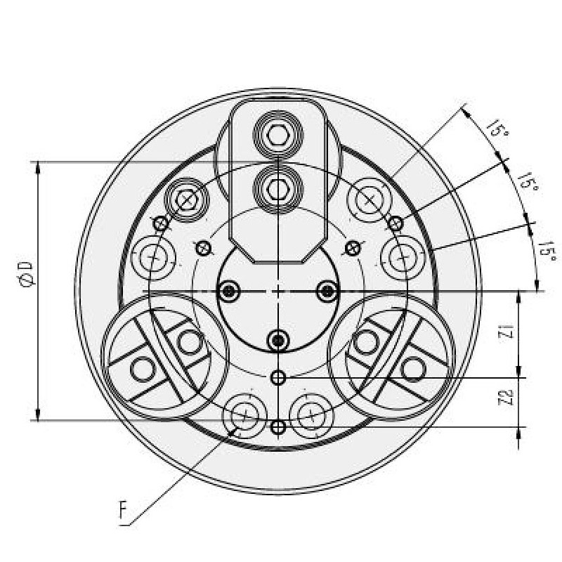 XJ rear pull power chuck