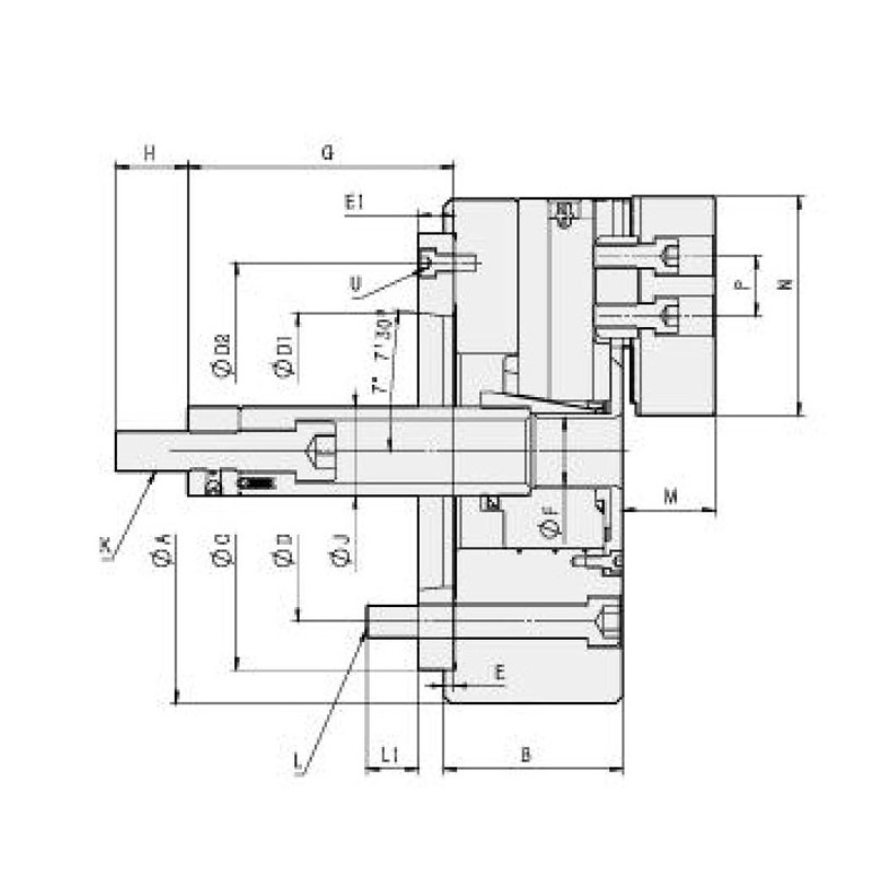 KY Zhongshi three-jaw power chuck