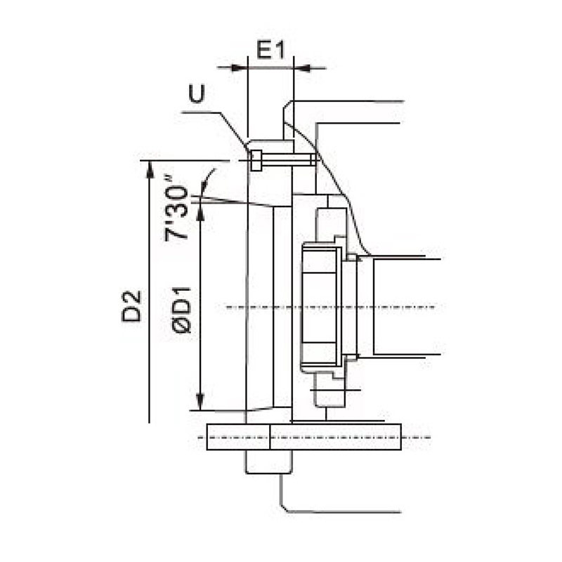 KTD hollow super large stroke power chuck