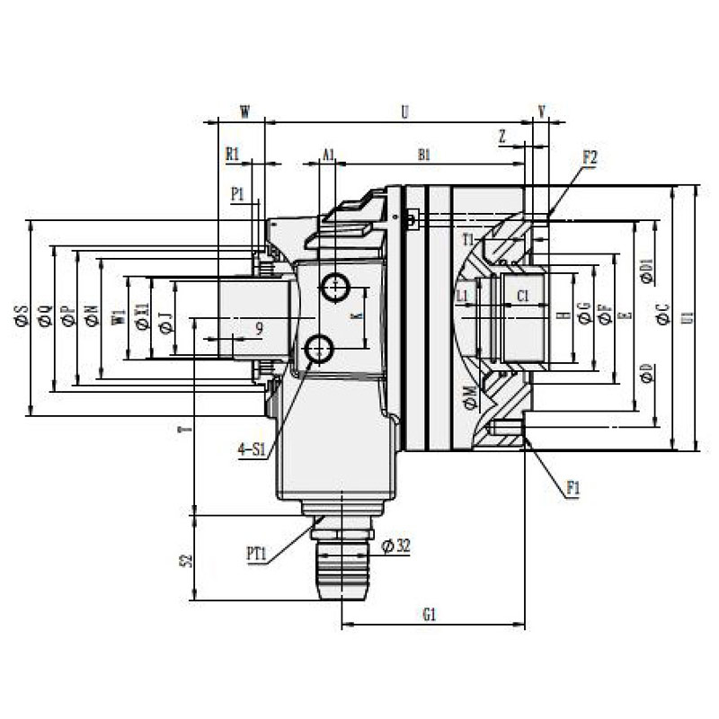 TK-N ultra-thin hollow rotary cylinder