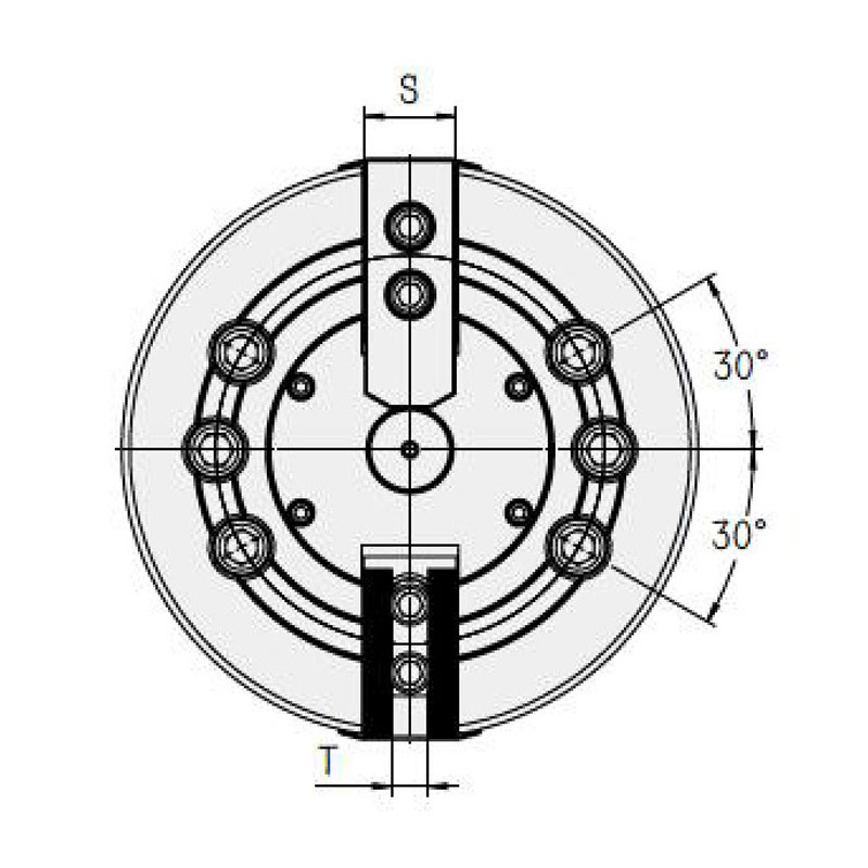 KY Zhongshi two-jaw power chuck