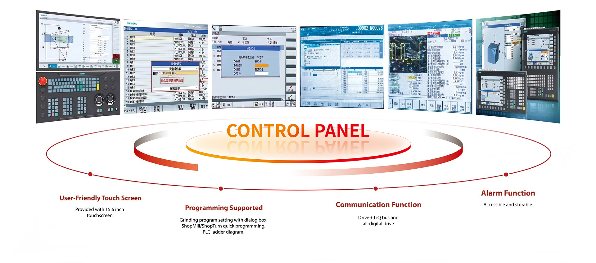 Control panel interface